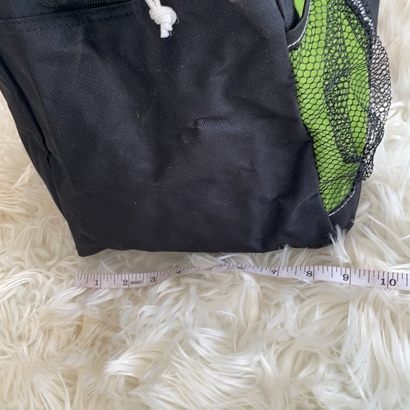 4 imprint gemline green black zip too large travel storage bag adjustable strap - Picture 4 of 16